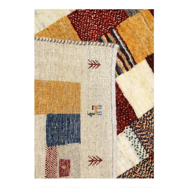 Fine Hand Knotted Persian Gabbeh For Sale - Image 4 of 4