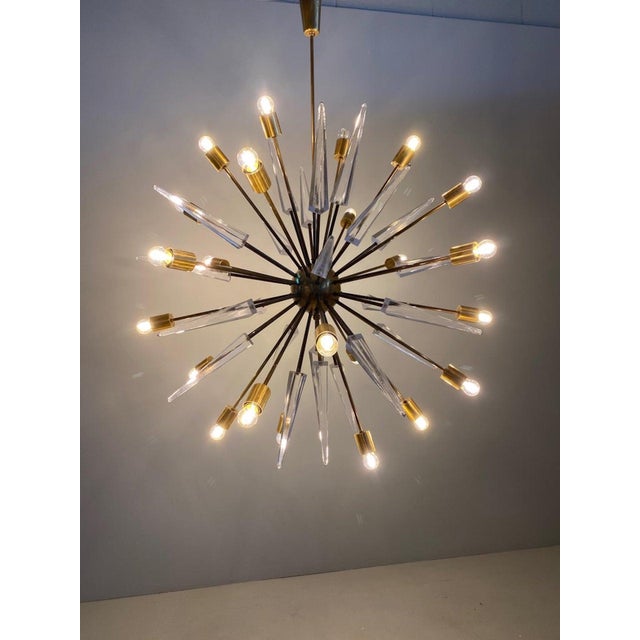 Large Sputnik Chandelier, 1950s For Sale - Image 6 of 12