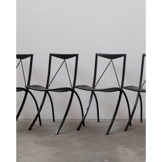 Italian 1980s Cattelan Italia Bella Folding Chairs, Pair of Two For Sale - Image 3 of 8