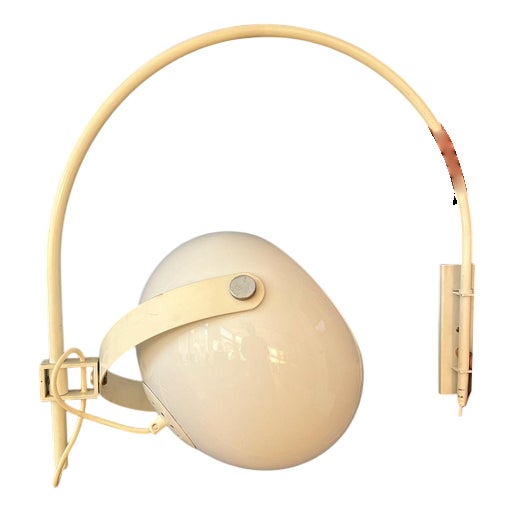 Vintage Space Age Mushroom Arc Wall Lamp from Dijkstra For Sale