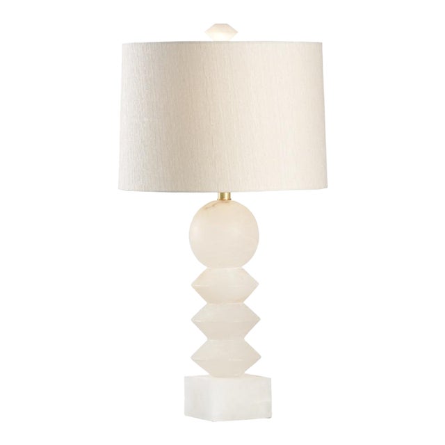 Wildwood Ziegfeld Alabaster Table Lamp For Sale