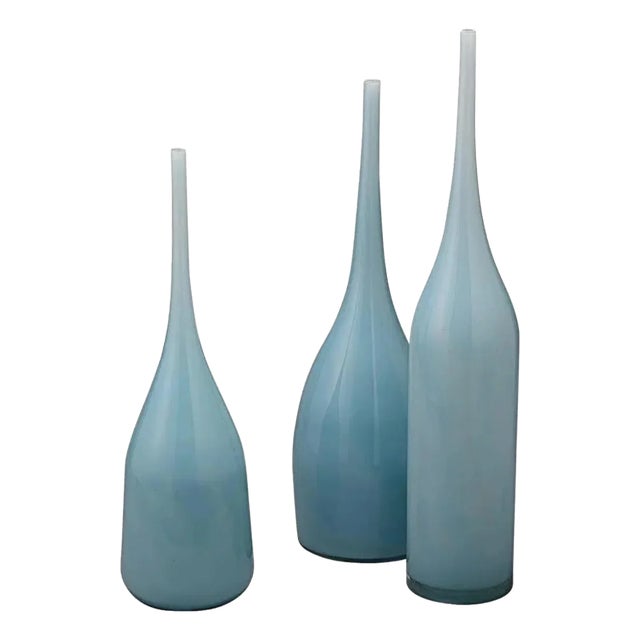 Pixie Glass Decorative Vase (Set of 3) by Jamie Young For Sale