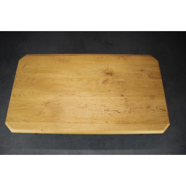 Mid-Century Scandinavian Conference Table in Birch, 1980s For Sale - Image 3 of 10