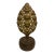 French Sconce Cast Brass Decorative Piece on a Circular Base For Sale