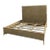 Caracole Modern Herringbone King Bed in Wood With Metal Accents For Sale