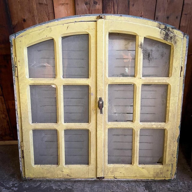 Brocante Wooden Shutters, 1920s For Sale - Image 6 of 6