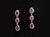 Late 20th Century Pair of Gia 3.99ctw Natural Burma Ruby & Diamond 18k White Gold Dangle Earrings For Sale - Image 10 of 13