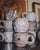 Gray 1970s c.a.s. Vietri Fat Lava Ceramic Mug and Pitcher Set, 12 Pieces For Sale - Image 8 of 18
