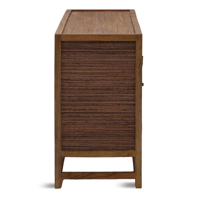 2020s Coconut Rattan Four-Door Sideboard Credenza For Sale - Image 5 of 7