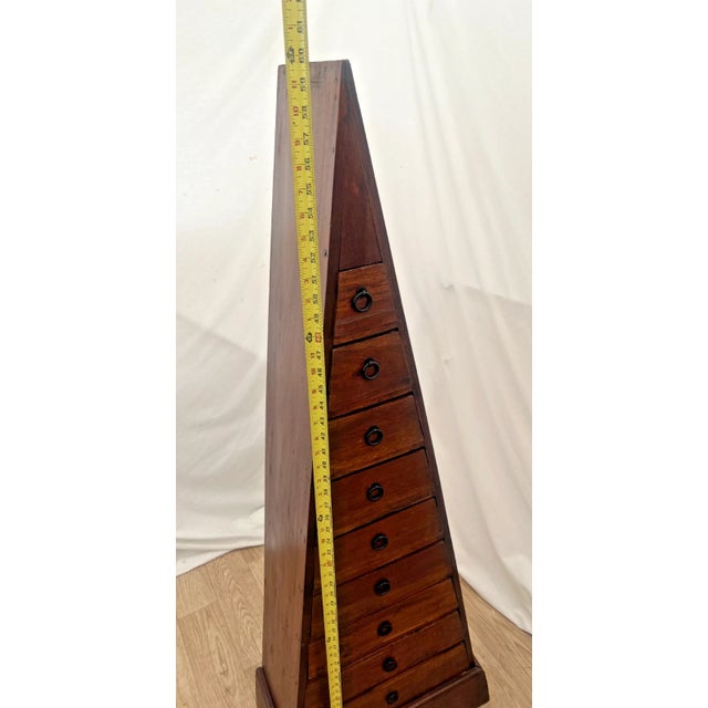 Vintage Nova Furniture Chest of Drawers Pyramid Shape Apothecary Storage Dresser For Sale - Image 10 of 13