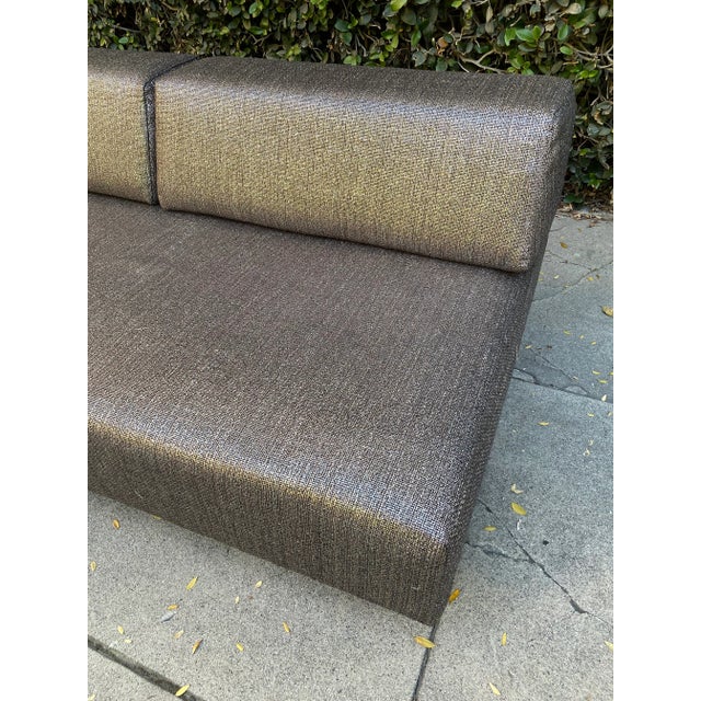 Contemporary Vintage West Elm Custom Upholstered Daybed Sofa For Sale - Image 3 of 9