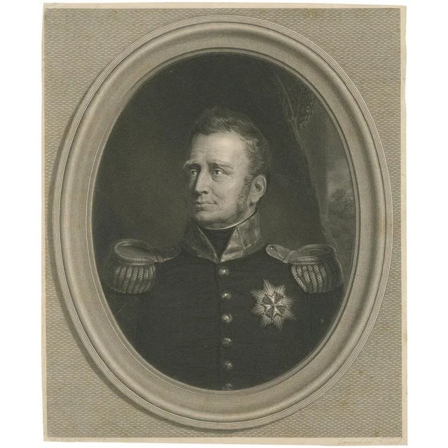 Portrait of King William I of the Netherlands, 1835, Paper For Sale - Image 10 of 10