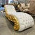 Rococo Chaise Lounge Leather White Rococo Style For Sale - Image 3 of 6