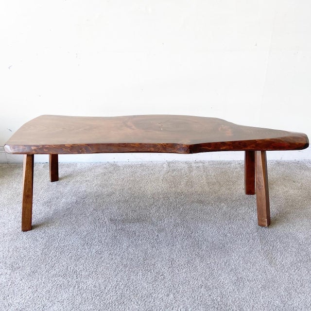 Mid Century Modern Live Edge Coffee Table Chairish