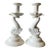 Mid 20th Century English Hartley Greens Leeds Pottery Dolphin Candlesticks – A Pair For Sale