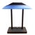 1980s Postmodern Memphis Blue Glass Desk Lamp Geometric Light by Robert Sonneman For Sale - Image 4 of 9