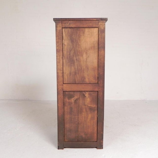 Oak Roller Shutter Cabinet with Shutter, 1930s For Sale - Image 6 of 18