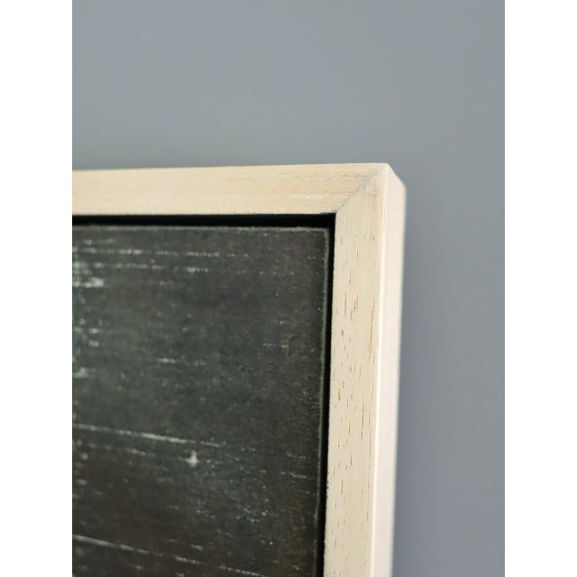 Taupe Contemporary 'Geometric Collage in Taupe' Original Mixed Media Painting by British Artist Dave Boyd, Framed For Sale - Image 8 of 10
