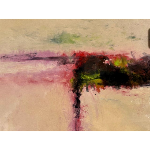 Sculpture Materials Tom Lieber, Large Abstract Expressionist Color Monotype Oil Painting Tom Lieber Mixed Media, 1987 For Sale - Image 7 of 10