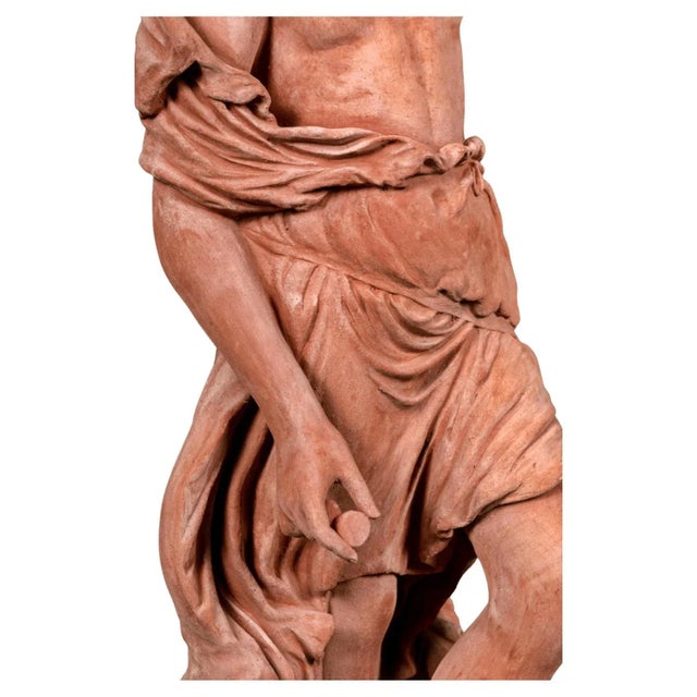The Wealth Statues, 20th Century, Terracotta, Set of 2 For Sale - Image 6 of 10