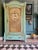 Vintage Painted Armoire with Chinoiserie, 1920s For Sale - Image 3 of 16