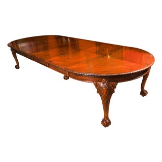 Antique Burr Walnut Queen Anne Revival Dining Table by Maple & Co, 19th Century For Sale