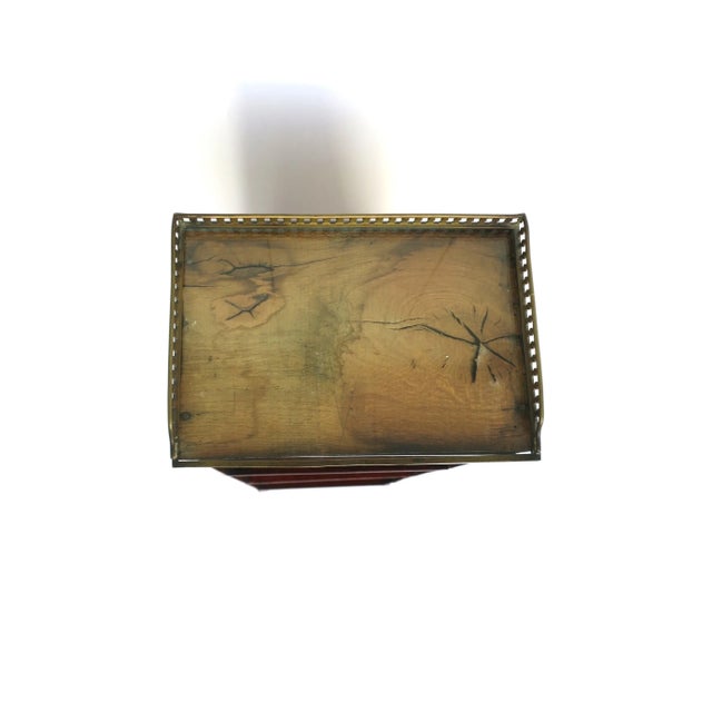 Brown Antique Case Storage Piece With Shelves For Sale - Image 8 of 13