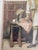 19th Century English Watercolor Painting of an 18th C. Interior Genre Scene For Sale - Image 13 of 14