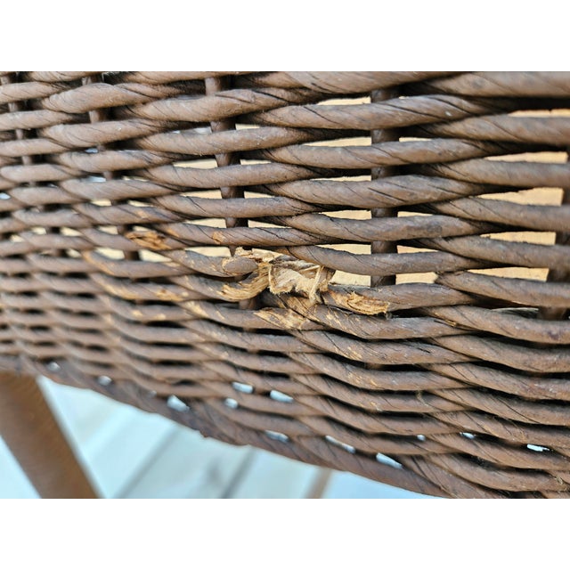 40s Wicker Window Box Planter Spindle Legs For Sale - Image 13 of 13