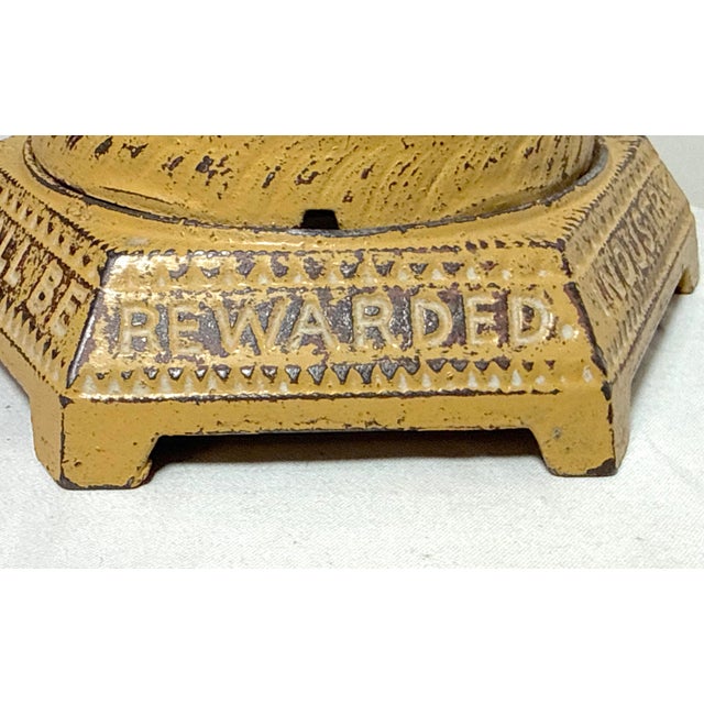 Antique Rare Early 1900's Industry Shall Be Rewarded Bee Hive Coin Still Bank For Sale - Image 12 of 13