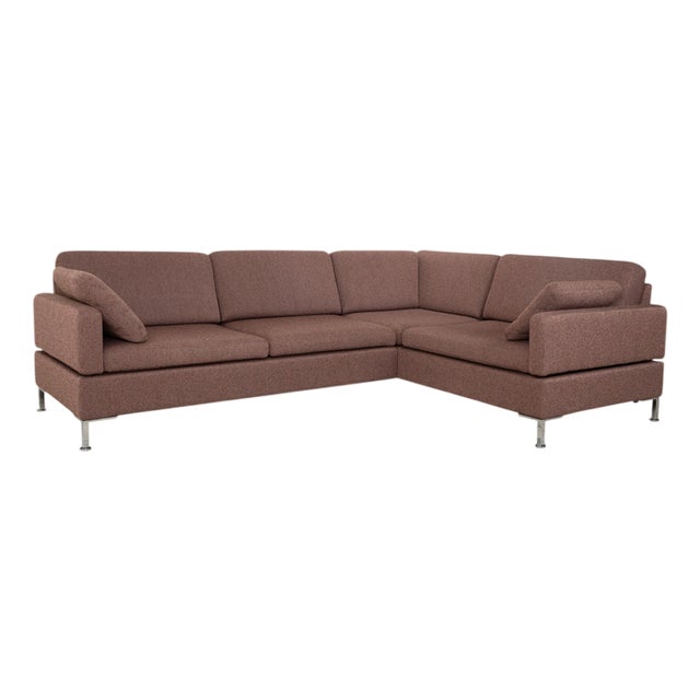 Alba Corner Sofa in Fabric and Chrome from Brühl For Sale