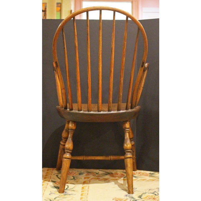 Circa 1780-1820 New England Sack-Back Windsor Arm Chair For Sale - Image 4 of 8