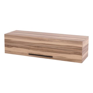 Wall-Mounted Cabinet in Acacia Wood with Two Compartments, 2010 For Sale