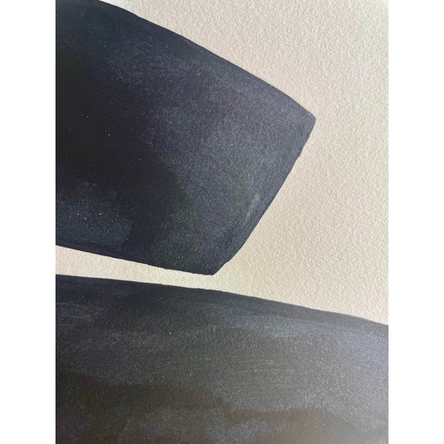 Contemporary 2026 "Il Tracollo" Abstract Minimalist Painting on Paper by Artist r.k. Red For Sale - Image 3 of 4
