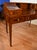 1930s English Regency Mahogany Inlaid & Leather Top Carlton Writing Desk For Sale - Image 4 of 18