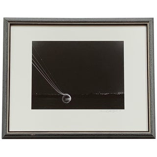 Framed 1960s Abstract Black and White Photograph For Sale