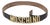 Vintage Moschino Black Leather and Gold Lettered Belt For Sale