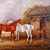19th Century R.W. Folkard, Horses and Foal, 1834, Oil Painting on Canvas For Sale - Image 5 of 9