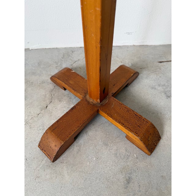 1970s Vintage Turned Wood Coat Rack Stand For Sale - Image 11 of 12