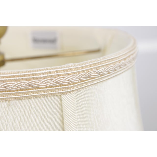 1980s Waterford Brass & Crystal 2 Light Desk Lamp For Sale - Image 13 of 17