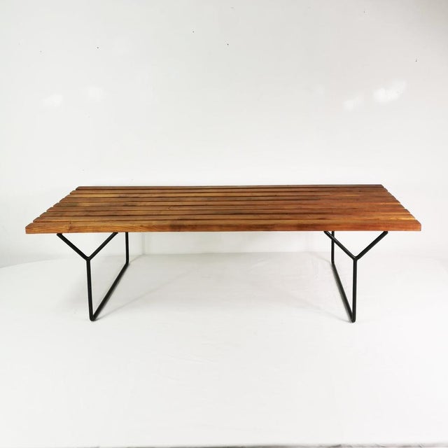 Black Model 400 Bench by Harry Bertoia for Knoll International, 1950s For Sale - Image 8 of 14