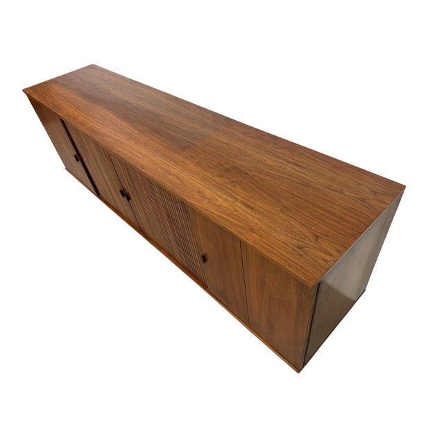 1960s Mid-Century Modern Tambour Media Sideboard For Sale - Image 5 of 9