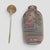 Early 20th‑Century Chinese Inside‑Painted Purple Glass Snuff Bottle — Two Miniature Figures, Agate Stopper For Sale - Image 10 of 12