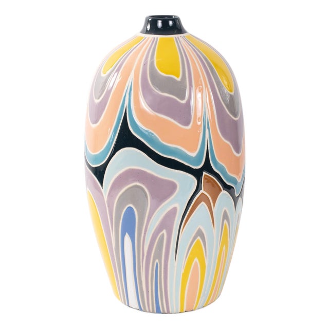 Bramwell Porcelain Vase- Short For Sale