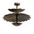 Handmade Brass Lotus Flush Mount Ceiling Light, Antique Floral Fixture For Sale - Image 10 of 12