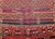 Vintage Moroccan Tribal Kilim Rug, Handwoven Wool, Stripe Pattern, Red & Blue, 5x8 For Sale - Image 4 of 18