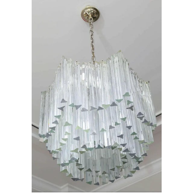 Italian Six-Tier Venini Chandelier For Sale - Image 3 of 9
