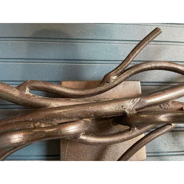 Modern Branch Wall Sconce – Sculptural Metal Light Fixture For Sale - Image 9 of 10