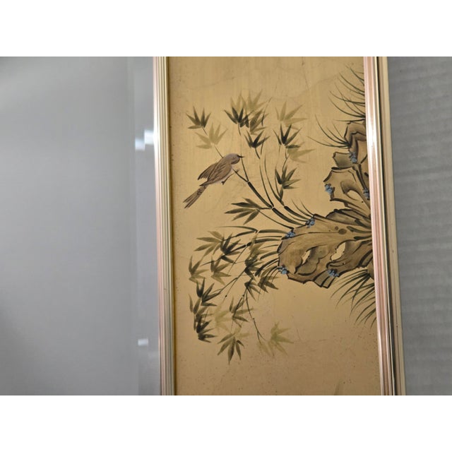 Vintage La Barge Oriental, Artist-Signed Chinoiserie Églomisé Wall Mirror - 1987 Model 1045-B For Sale - Image 9 of 14