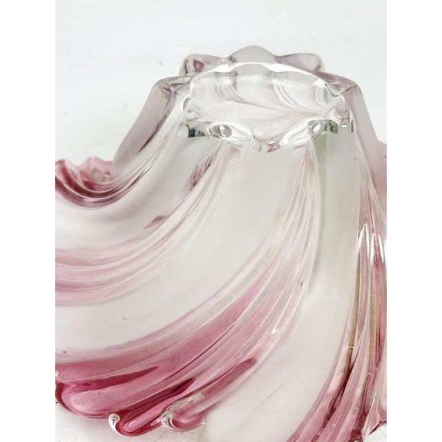 Vide Poche in Pink and White Glass, France, 1970 For Sale - Image 9 of 17